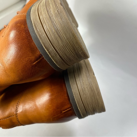 Casta Ravva Camel Brown Perforated Leather Ankle Boots EU 40 (US 9-10) - Picture 13 of 16